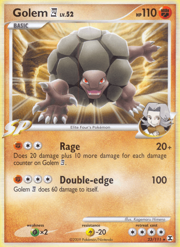 Carta Golem E4 23/111 do set Rising Rivals — Pokémon TCG | Bynx