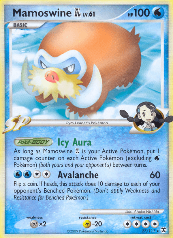 Carta Mamoswine GL 27/111 do set Rising Rivals — Pokémon TCG | Bynx