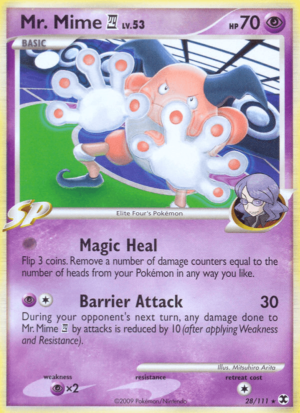 Carta Mr. Mime E4 28/111 do set Rising Rivals — Pokémon TCG | Bynx