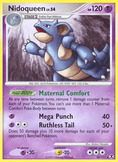 Carta Nidoqueen 30/111 do set Rising Rivals — Pokémon TCG | Bynx
