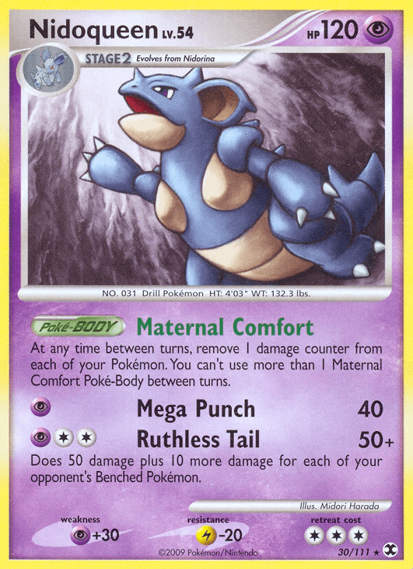 Carta Nidoqueen 30/111 do set Rising Rivals — Pokémon TCG | Bynx