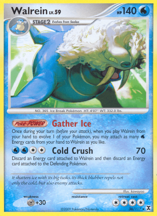 Carta Walrein 36/111 do set Rising Rivals — Pokémon TCG | Bynx