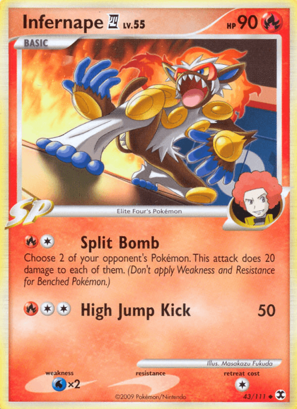 Carta Infernape E4 43/111 do set Rising Rivals — Pokémon TCG | Bynx