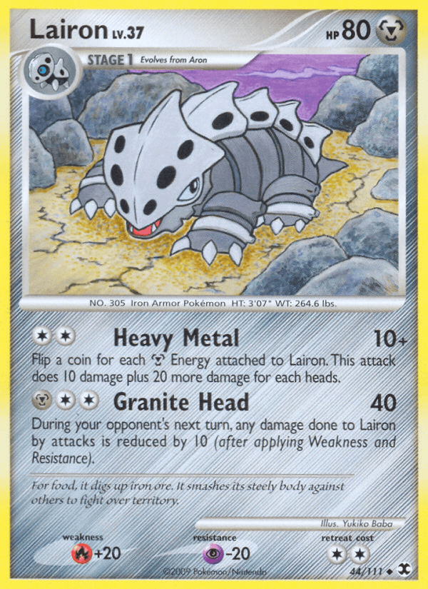 Carta Lairon 44/111 do set Rising Rivals — Pokémon TCG | Bynx