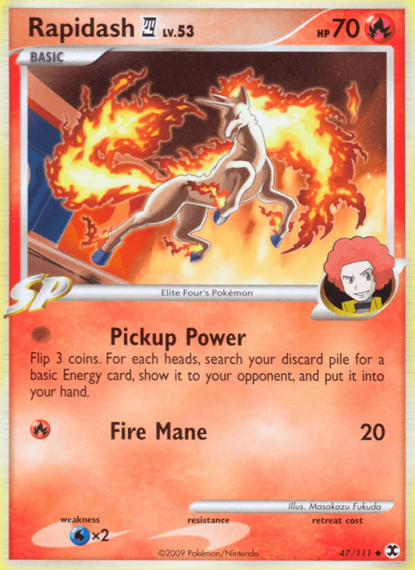 Carta Rapidash E4 47/111 do set Rising Rivals — Pokémon TCG | Bynx