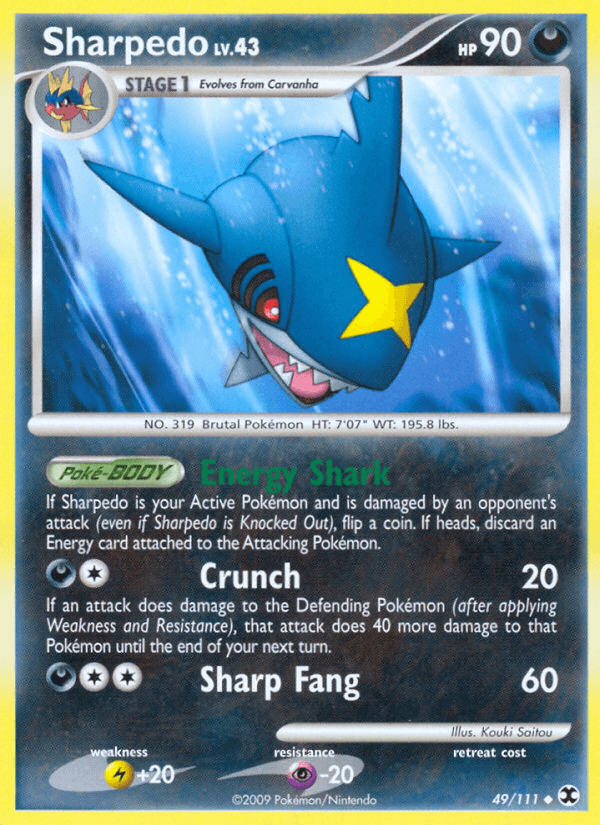 Carta Sharpedo 49/111 do set Rising Rivals — Pokémon TCG | Bynx