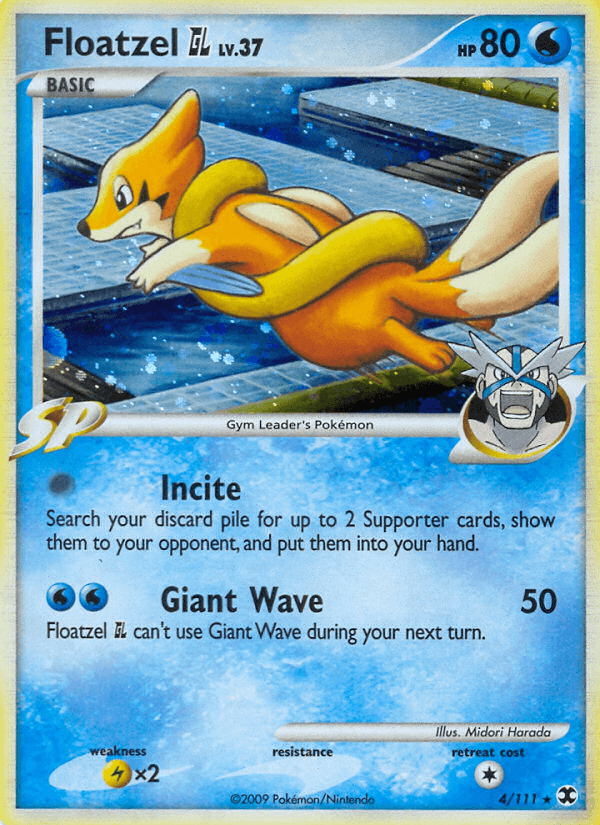 Carta Floatzel GL 4/111 do set Rising Rivals — Pokémon TCG | Bynx