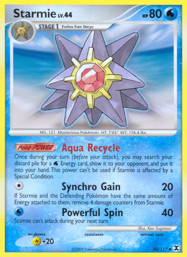 Carta Starmie 50/111 do set Rising Rivals — Pokémon TCG | Bynx