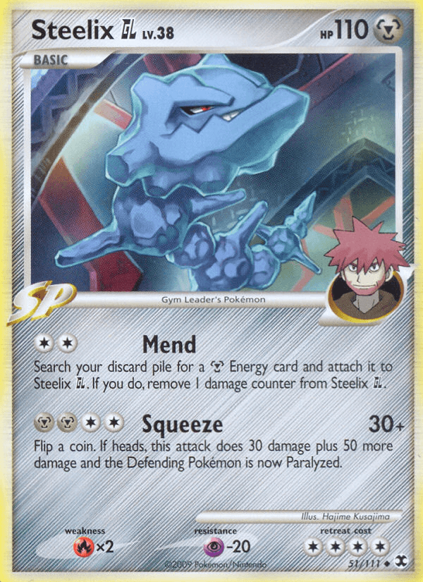 Carta Steelix GL 51/111 do set Rising Rivals — Pokémon TCG | Bynx