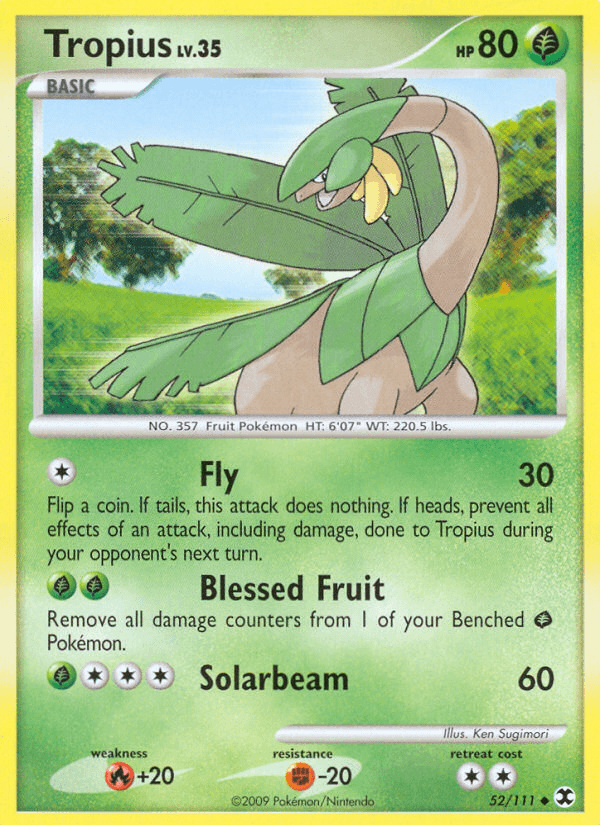 Carta Tropius 52/111 do set Rising Rivals — Pokémon TCG | Bynx