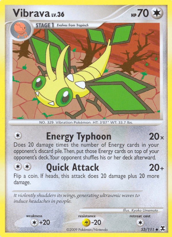 Carta Vibrava 53/111 do set Rising Rivals — Pokémon TCG | Bynx