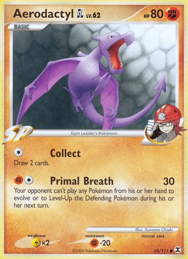 Carta Aerodactyl GL 55/111 do set Rising Rivals — Pokémon TCG | Bynx