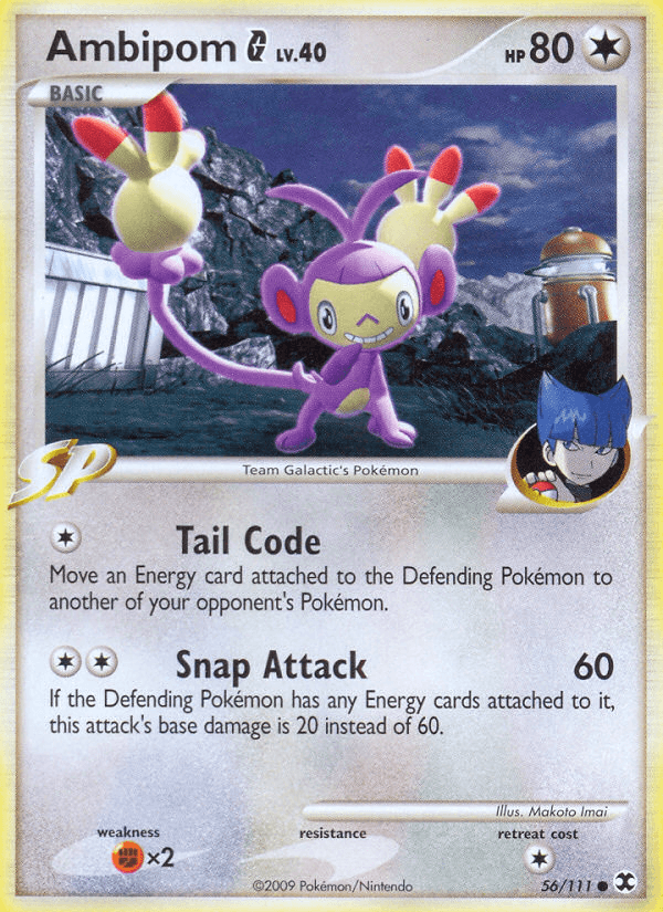 Carta Ambipom G 56/111 do set Rising Rivals — Pokémon TCG | Bynx