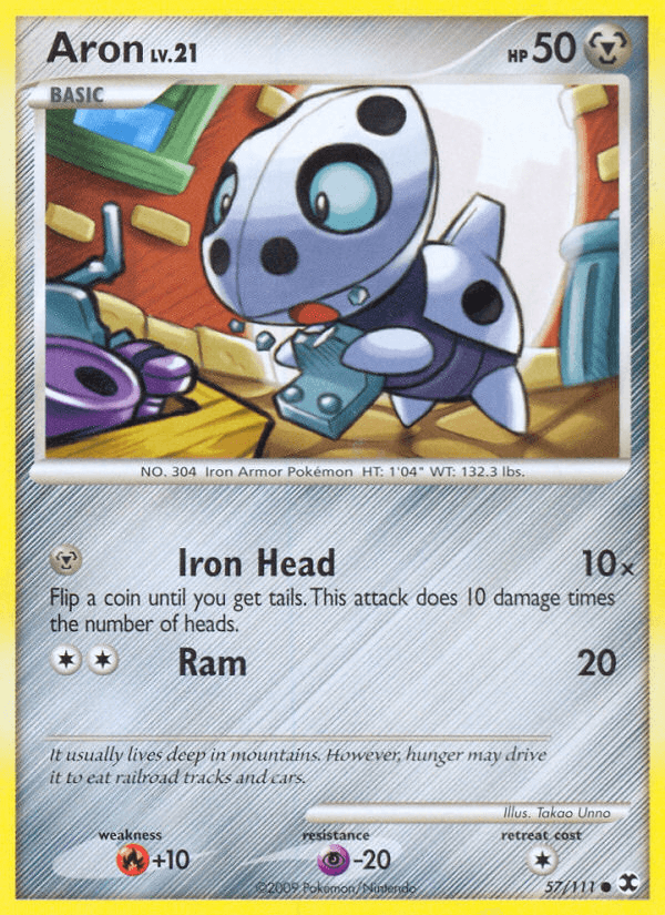 Carta Aron 57/111 do set Rising Rivals — Pokémon TCG | Bynx