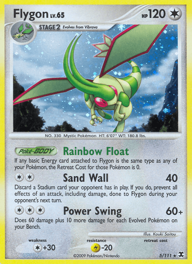 Carta Flygon 5/111 do set Rising Rivals — Pokémon TCG | Bynx