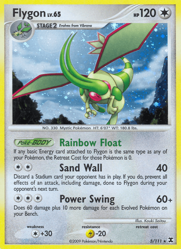 Carta Flygon 5/111 do set Rising Rivals — Pokémon TCG | Bynx