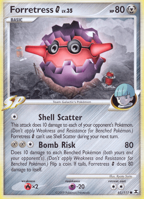 Carta Forretress G 61/111 do set Rising Rivals — Pokémon TCG | Bynx