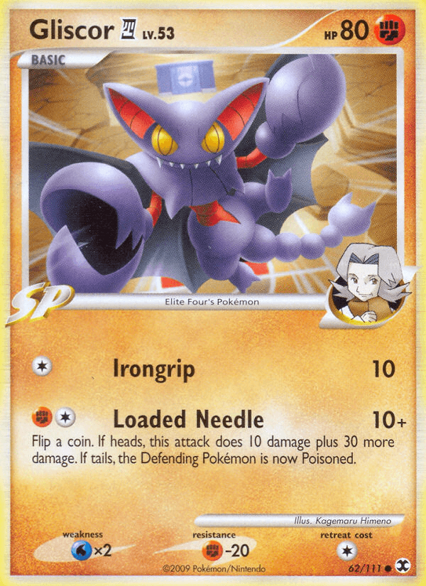 Carta Gliscor E4 62/111 do set Rising Rivals — Pokémon TCG | Bynx