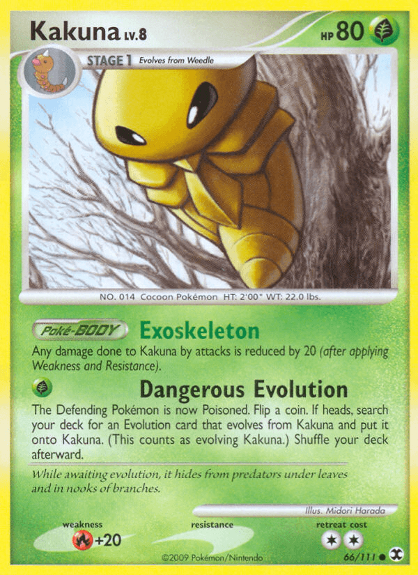Carta Kakuna 66/111 do set Rising Rivals — Pokémon TCG | Bynx