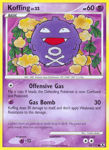 Carta Koffing 68/111 do set Rising Rivals — Pokémon TCG | Bynx