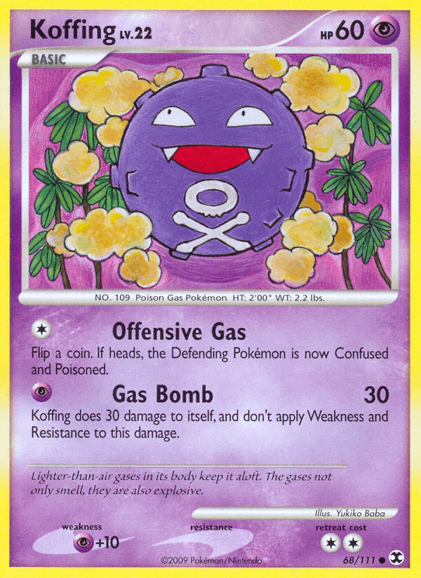 Carta Koffing 68/111 do set Rising Rivals — Pokémon TCG | Bynx
