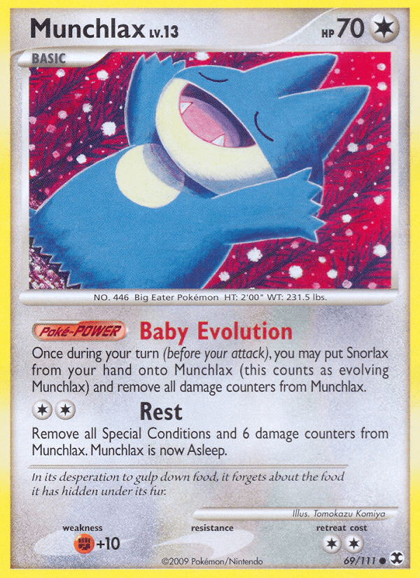 Carta Munchlax 69/111 do set Rising Rivals — Pokémon TCG | Bynx