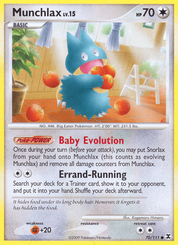 Carta Munchlax 70/111 do set Rising Rivals — Pokémon TCG | Bynx