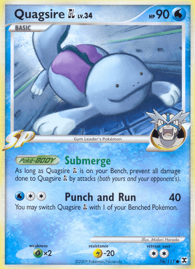 Carta Quagsire GL 76/111 do set Rising Rivals — Pokémon TCG | Bynx