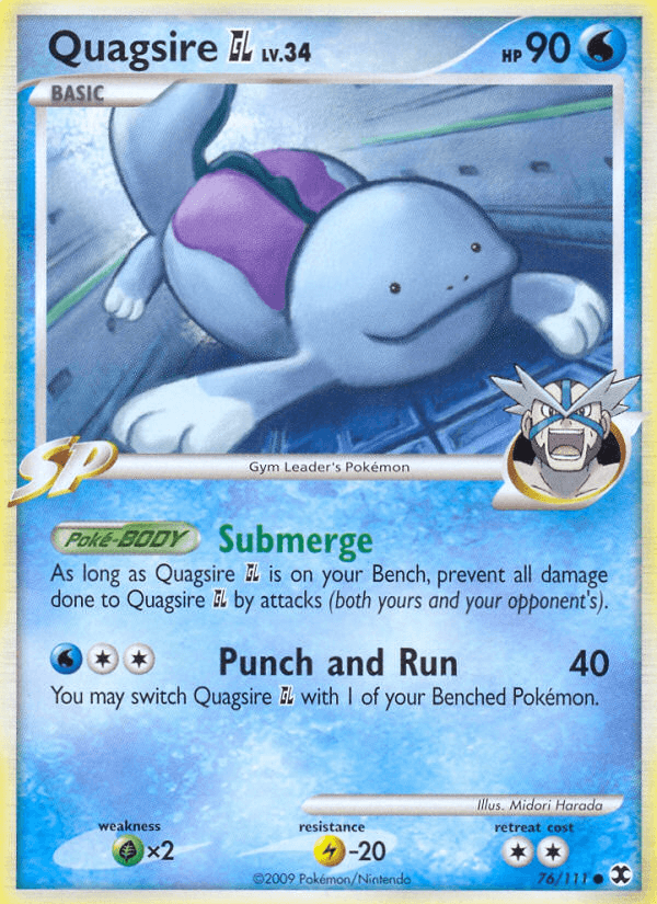 Carta Quagsire GL 76/111 do set Rising Rivals — Pokémon TCG | Bynx