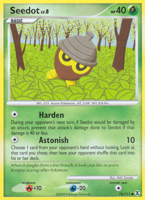 Carta Seedot 78/111 do set Rising Rivals — Pokémon TCG | Bynx