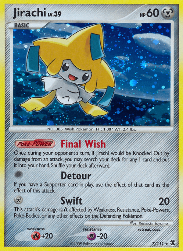 Carta Jirachi 7/111 do set Rising Rivals — Pokémon TCG | Bynx