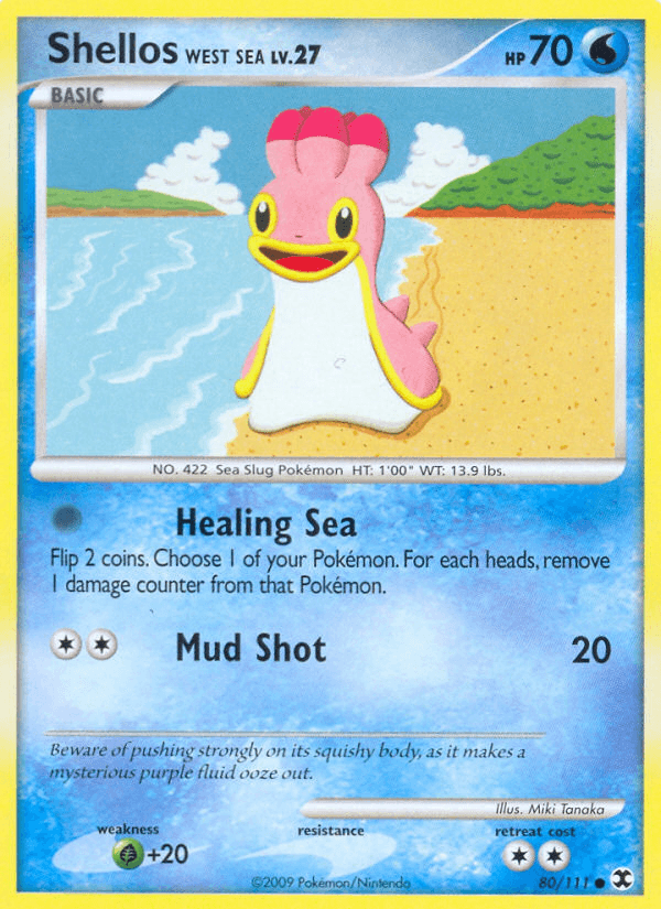 Carta Shellos West Sea 80/111 do set Rising Rivals — Pokémon TCG | Bynx