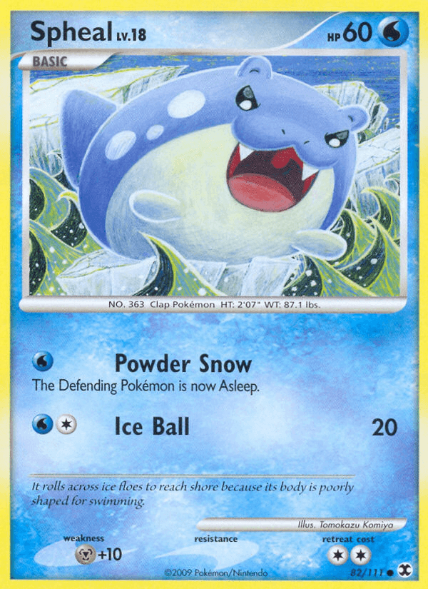 Carta Spheal 82/111 do set Rising Rivals — Pokémon TCG | Bynx