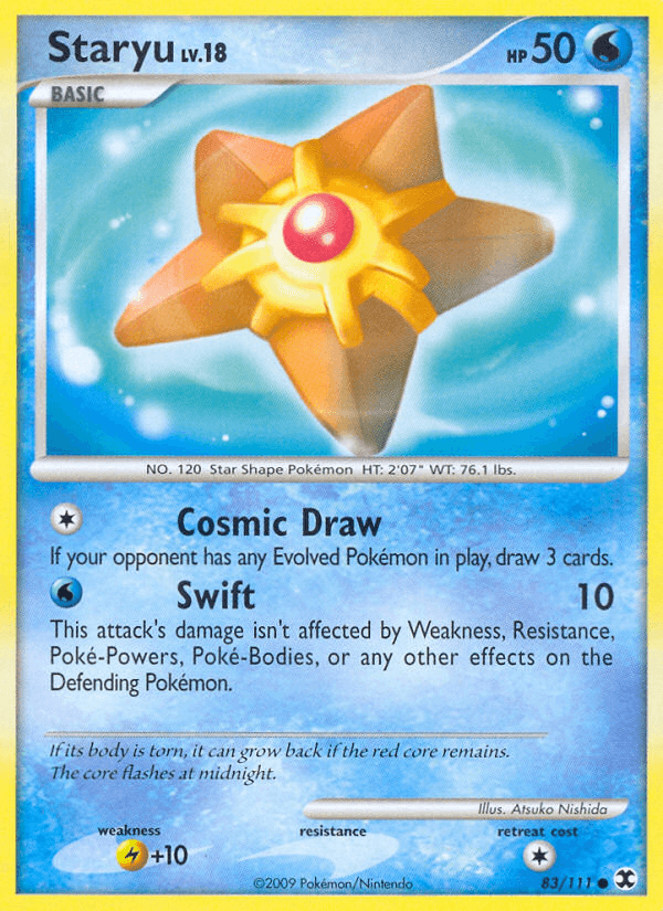 Carta Staryu 83/111 do set Rising Rivals — Pokémon TCG | Bynx