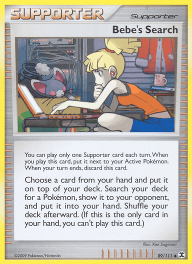 Carta Bebe's Search 89/111 do set Rising Rivals — Pokémon TCG | Bynx
