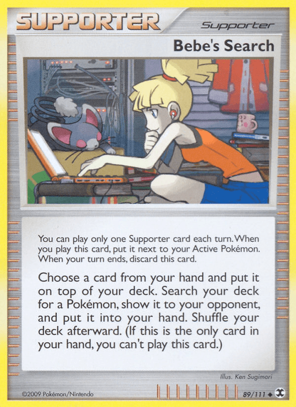Carta Bebe's Search 89/111 do set Rising Rivals — Pokémon TCG | Bynx