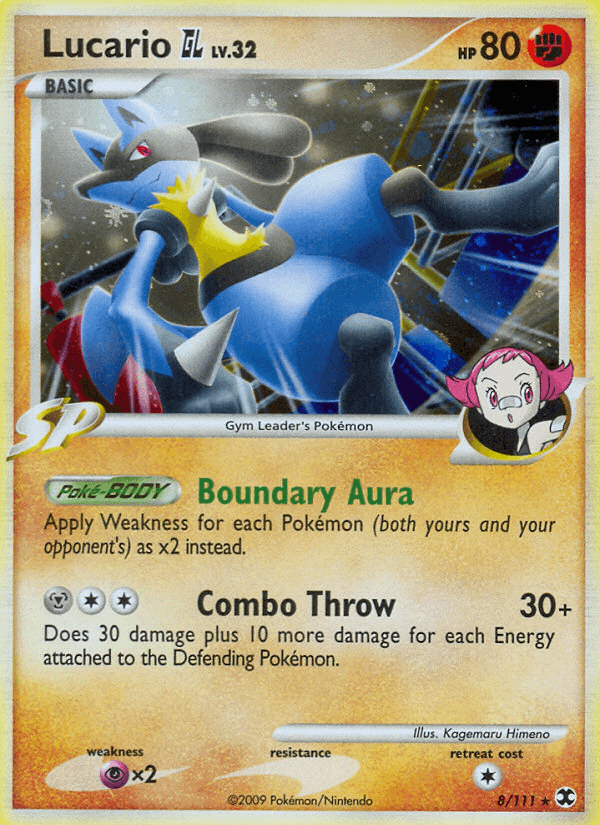 Carta Lucario GL 8/111 do set Rising Rivals — Pokémon TCG | Bynx