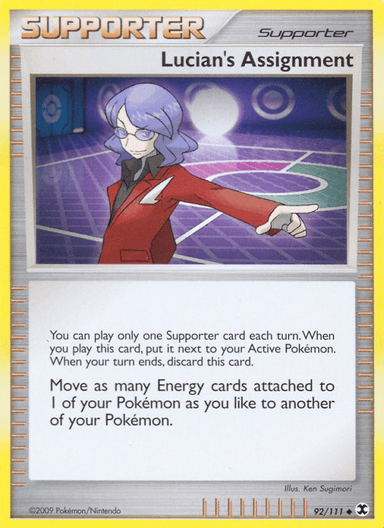 Carta Lucian's Assignment 92/111 do set Rising Rivals — Pokémon TCG | Bynx