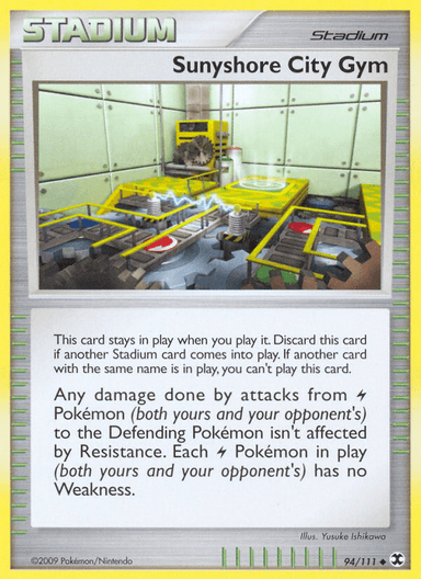 Carta Sunyshore City Gym 94/111 do set Rising Rivals — Pokémon TCG | Bynx