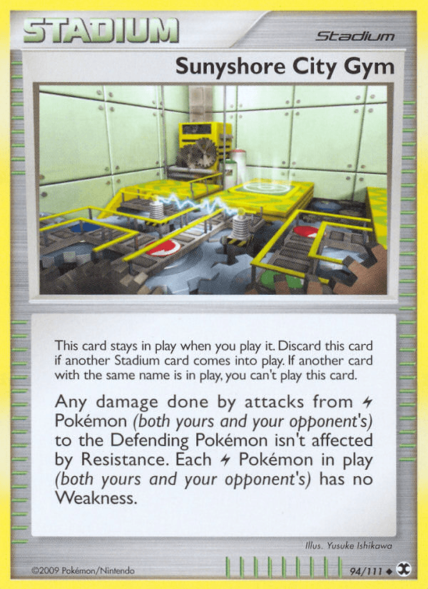 Carta Sunyshore City Gym 94/111 do set Rising Rivals — Pokémon TCG | Bynx