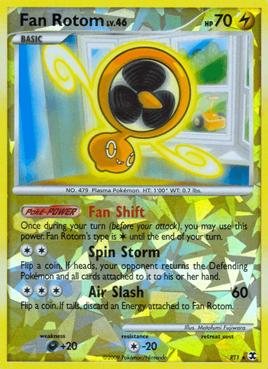 Carta Fan Rotom RT1/111 do set Rising Rivals — Pokémon TCG | Bynx