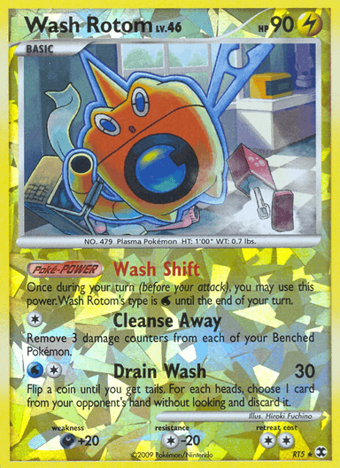 Carta Wash Rotom RT5/111 do set Rising Rivals — Pokémon TCG | Bynx