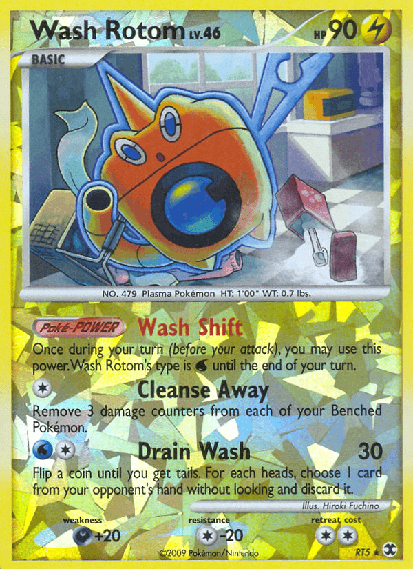 Carta Wash Rotom RT5/111 do set Rising Rivals — Pokémon TCG | Bynx