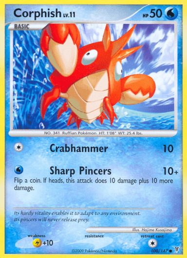 Carta Corphish 100/147 do set Supreme Victors — Pokémon TCG | Bynx