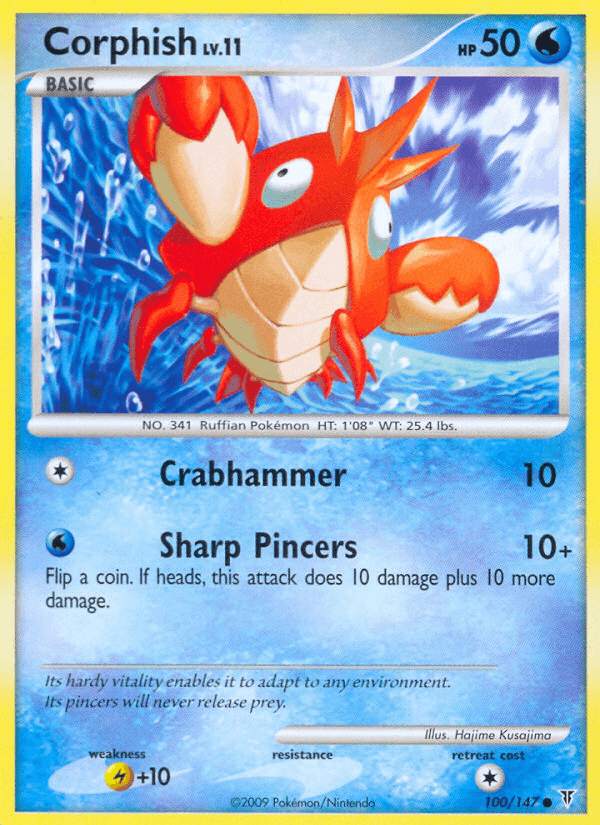 Carta Corphish 100/147 do set Supreme Victors — Pokémon TCG | Bynx