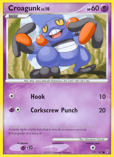 Carta Croagunk 101/147 do set Supreme Victors — Pokémon TCG | Bynx
