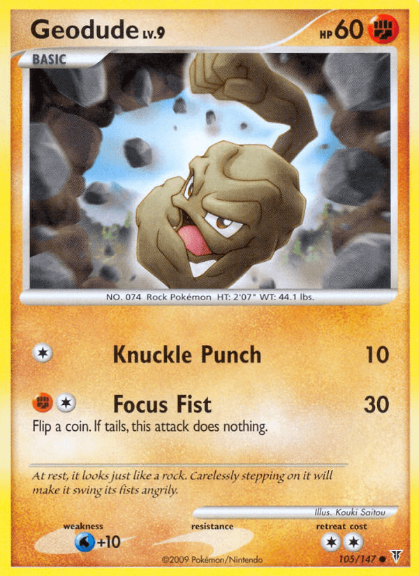 Carta Geodude 105/147 do set Supreme Victors — Pokémon TCG | Bynx