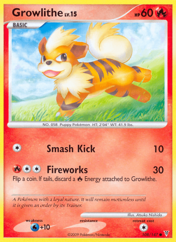 Carta Growlithe 108/147 do set Supreme Victors — Pokémon TCG | Bynx
