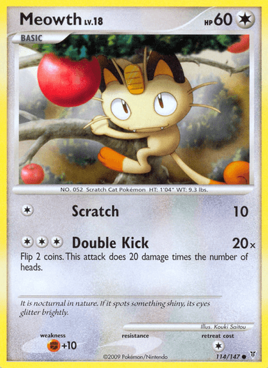 Carta Meowth 114/147 do set Supreme Victors — Pokémon TCG | Bynx