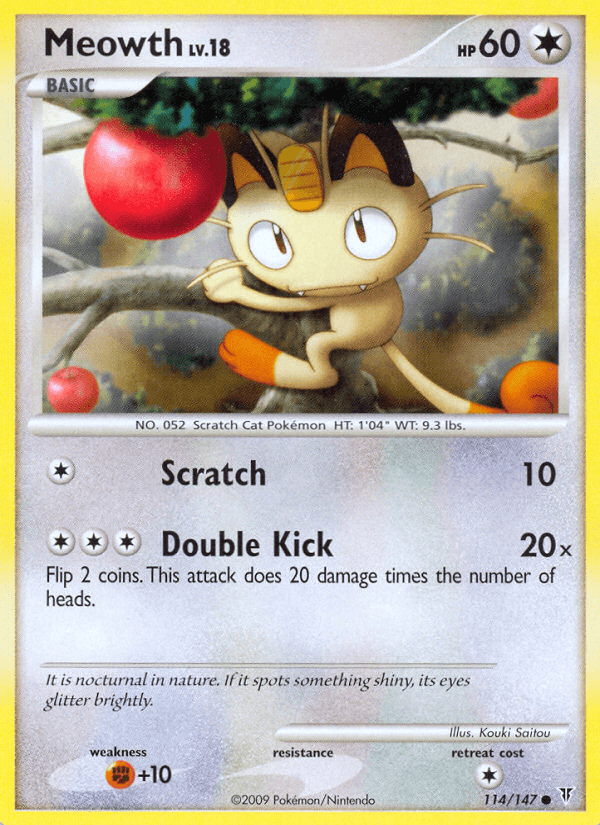 Carta Meowth 114/147 do set Supreme Victors — Pokémon TCG | Bynx